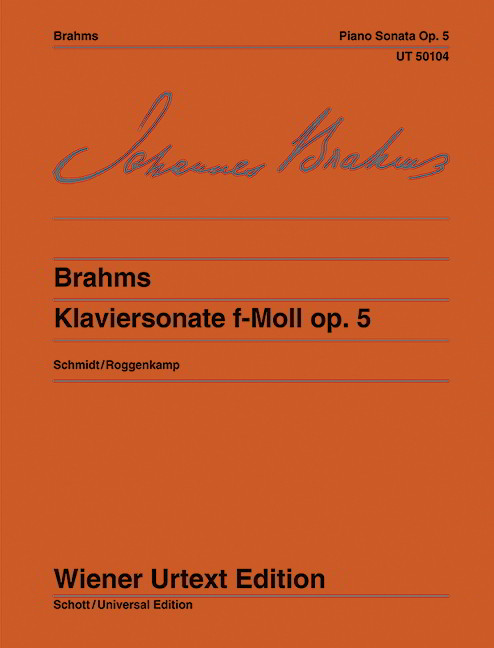 Brahms: Piano Sonata F minor Opus 5 published by Wiener Urtext